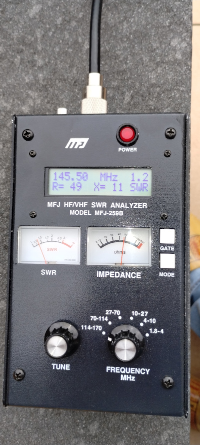 measures VSWR in backyard