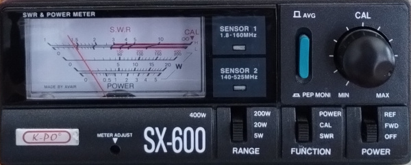 SX600 measures VSWR on 70cm